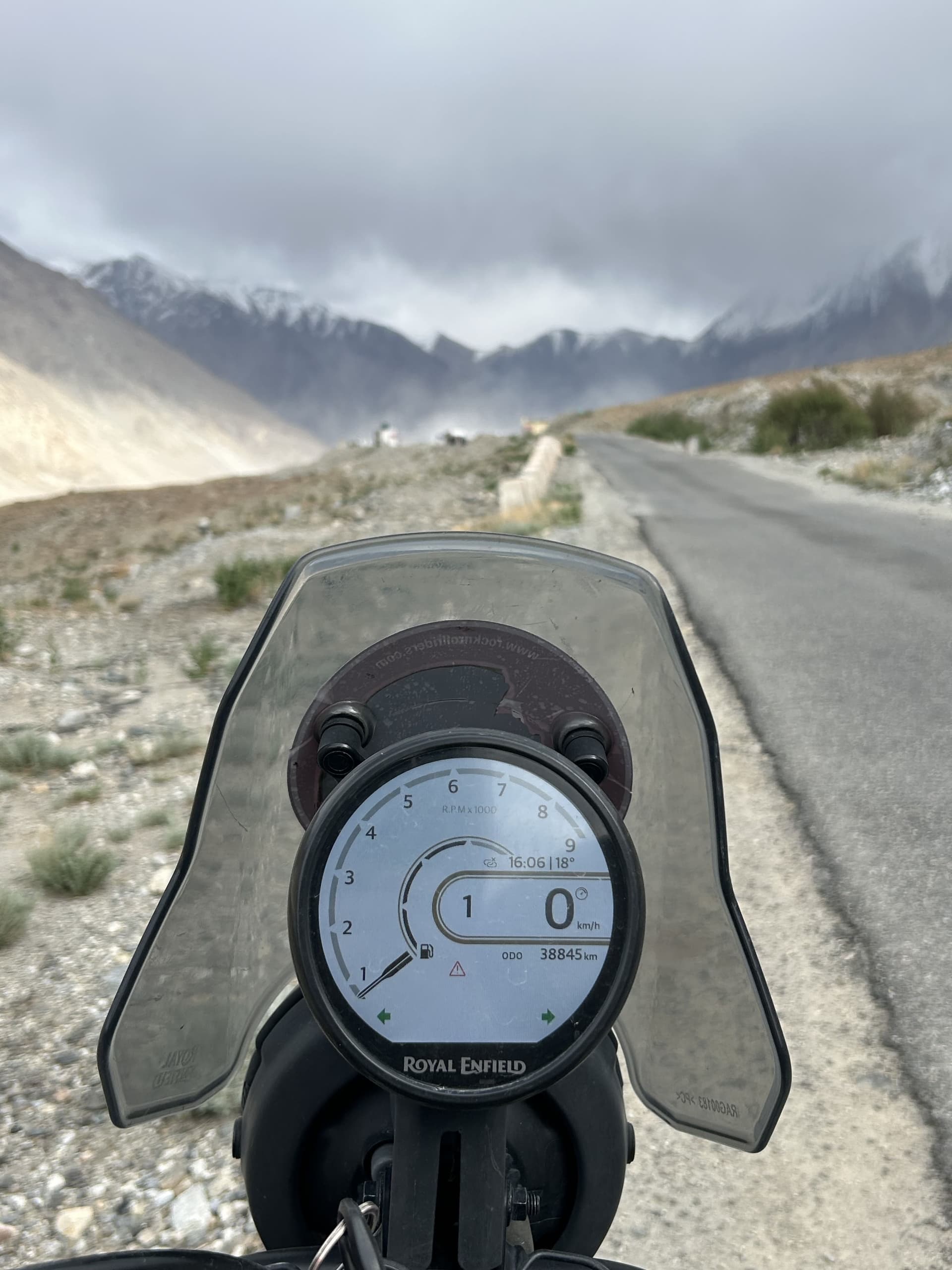 Bike on Ladakh mountain roads